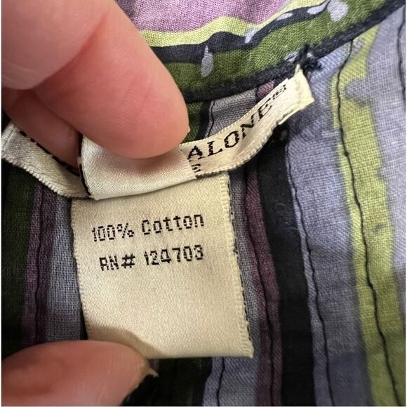 Rebecca Malone Blue Floral Quilted lightweight Jacket - Picture 7 of 8